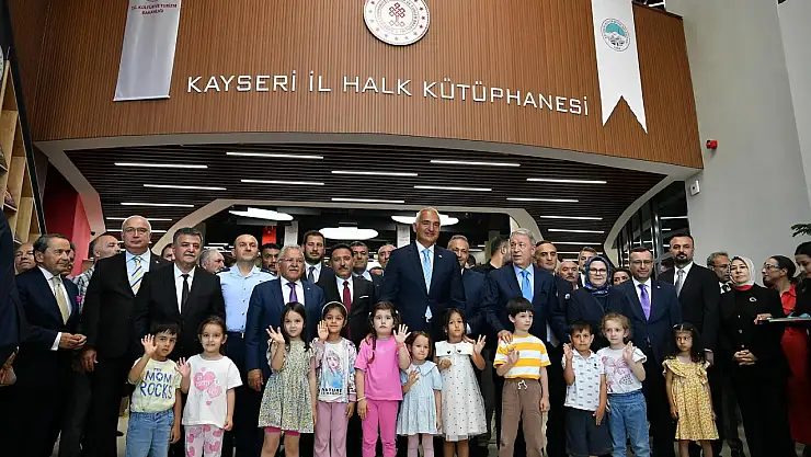 Kayseri'ye 105 Milyon TL'lik kültür yatırımı: İl halk kütüphanesi açıldı