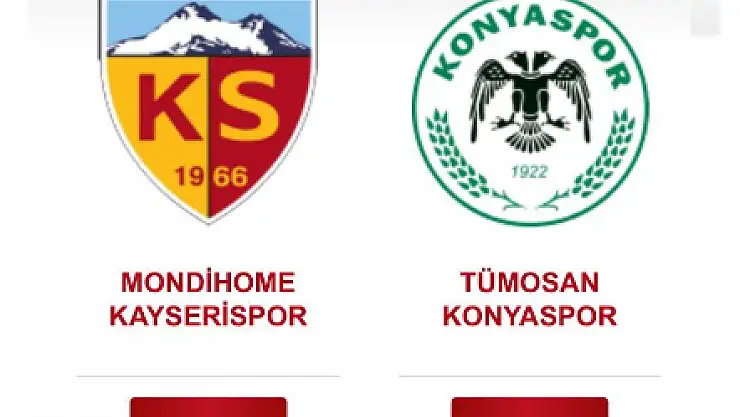 Kayserispor - Konyaspor maçı cumartesi günü oynanacak