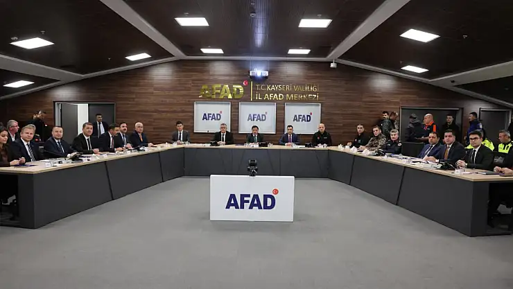 Kış tedbirleri toplantısı Vali Çiçek başkanlığında yapıldı