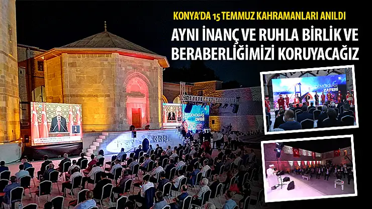 Konya'da 15 Temmuz Kahramanları Anıldı