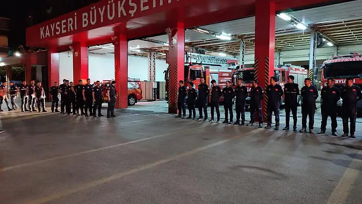 MERSİN'E 4 ARAÇ, 13 PERSONEL İLE DESTEK
