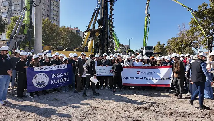 Öğrencilere şantiye deneyimi