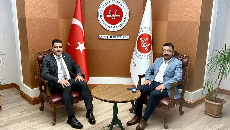 Pınarbaşı Kaymakamı Salih Ağar'dan İl Müftüsü Durmuş Ayvaz'a ziyaret