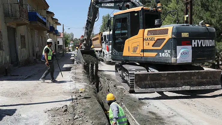 Pınarbaşı'nda İçme Suyu hattı yenileniyor