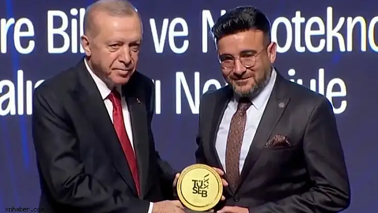 Prof. Dr. Erkan Yılmaz'a Cumhurbaşkanı Erdoğan'dan TÜSEB teşvik ödülü