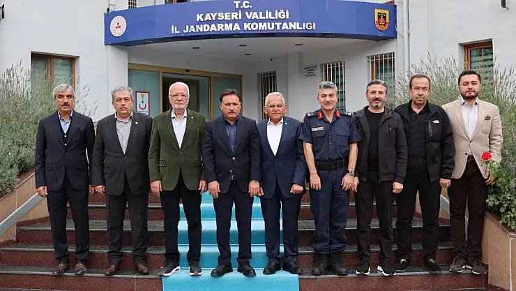 Protokolden İl Jandarma Komutanı Yeşilyurt'a ziyaret
