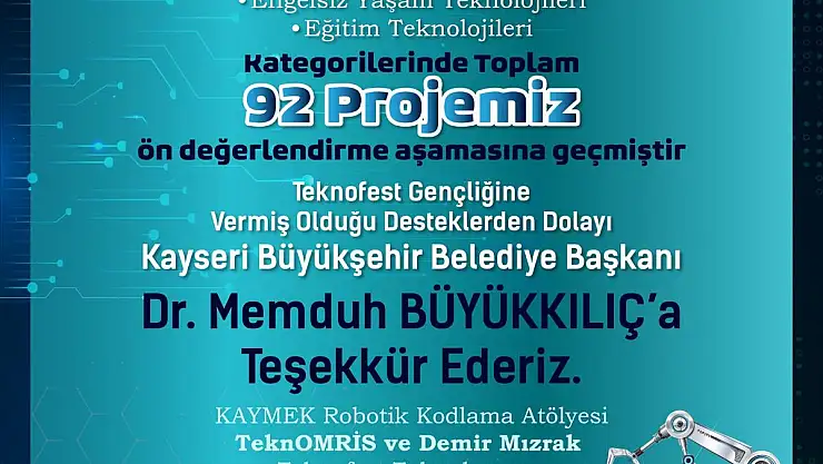 Robotik Kodlama Atölyelerinde Teknofest heyecanı
