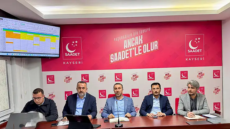 Saadet Partisi Kayseri, çözüm odaklı siyaset için sahada