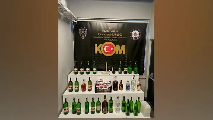 Sahte alkol üretimi yapan bir kişi yakalandı