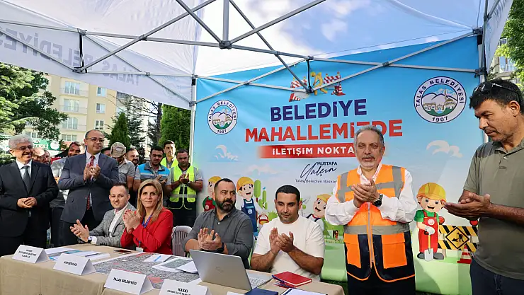 Talas Belediyesi'nin 'Belediye mahallemizde' Projesi başarıyla tamamlandı
