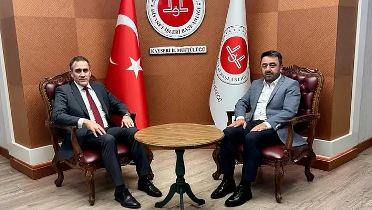 Talas Kaymakamı Memiş'ten İl Müftüsü Ayvaz'a iade-i ziyaret