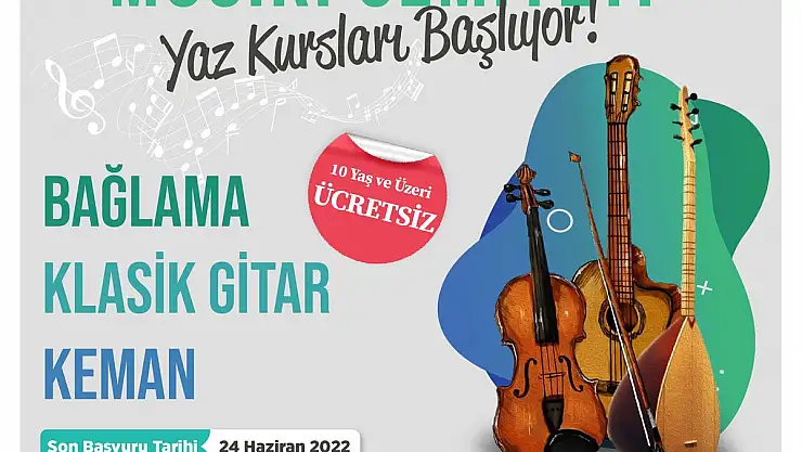 TALAS MUSİKİ CEMİYETİ'NDE KURS KAYITLARI BAŞLADI