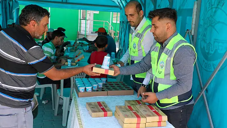 TALAS'TAN ÇİFTÇİYE ÖĞLEN KUMANYASI