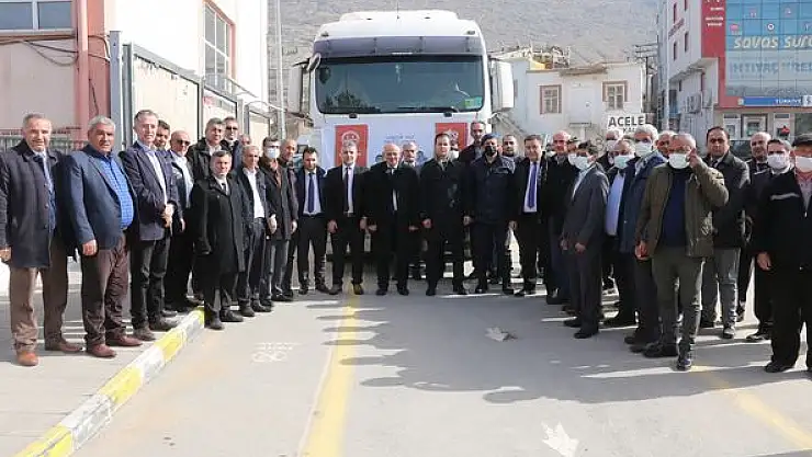 Toplanan yardım malzemeleri Suriye'ye gönderildi