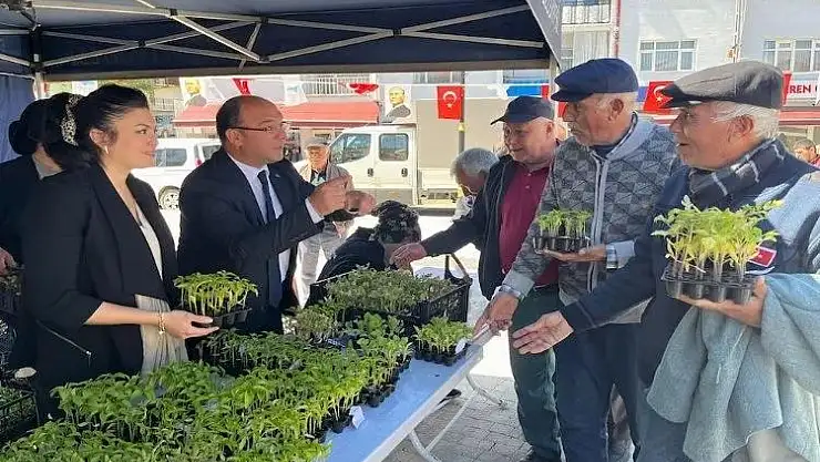 Ücretsiz fideye akın ettiler