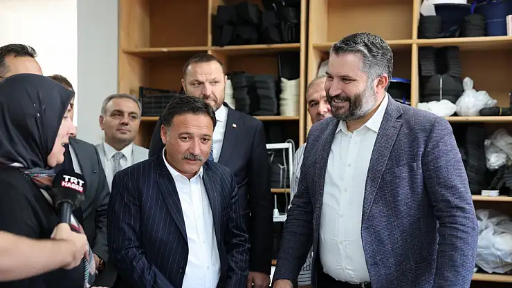 Vali Çiçek, Kadın kooperatifini ziyaret etti