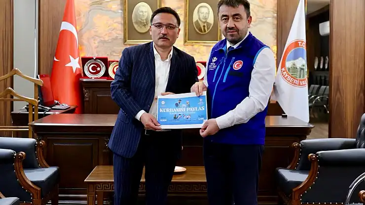 Vali Çiçek'ten TDV'ye kurban vekâleti desteği