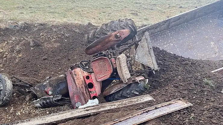 Yahyalı'da feci kaza: Traktör uçuruma yuvarlandı