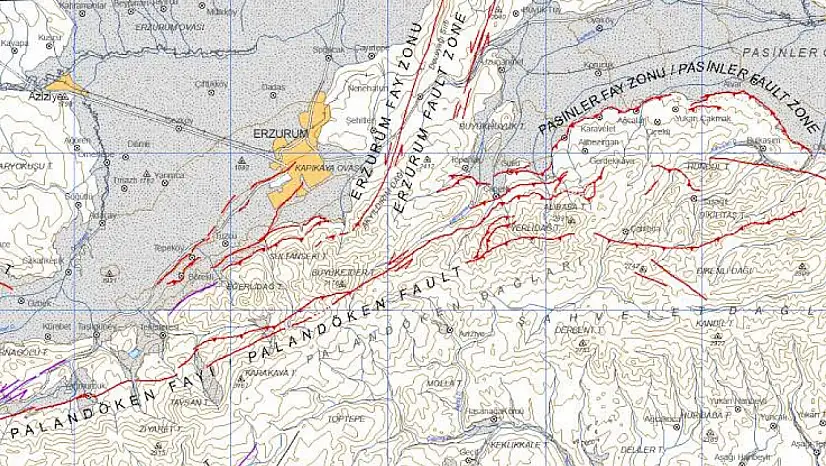 Erzurum 4,5 büyüklüğünde deprem