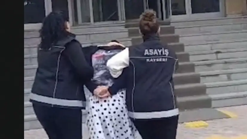 Kayseri'de 12 yıl 10 ay hapisle aranan kadın hükümlü yakalandı