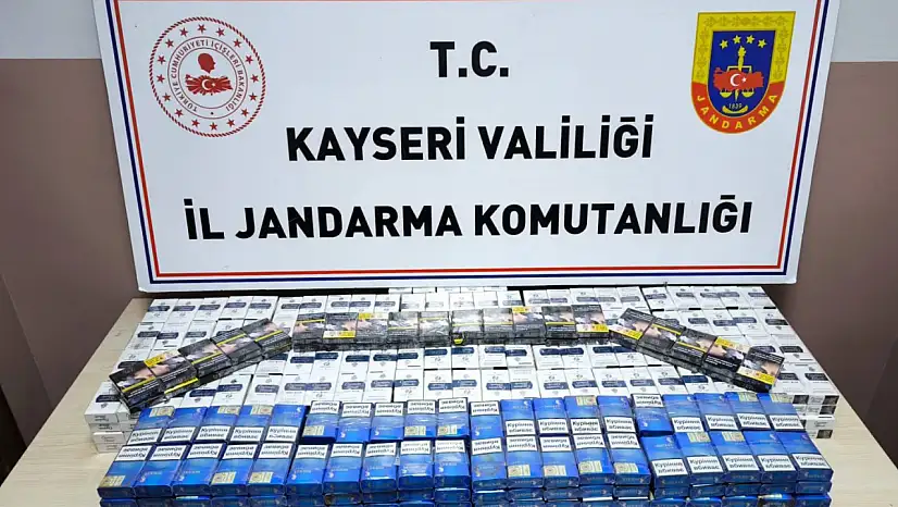 Kayseri'de 619 Paket Kaçak Sigara Ele Geçirildi