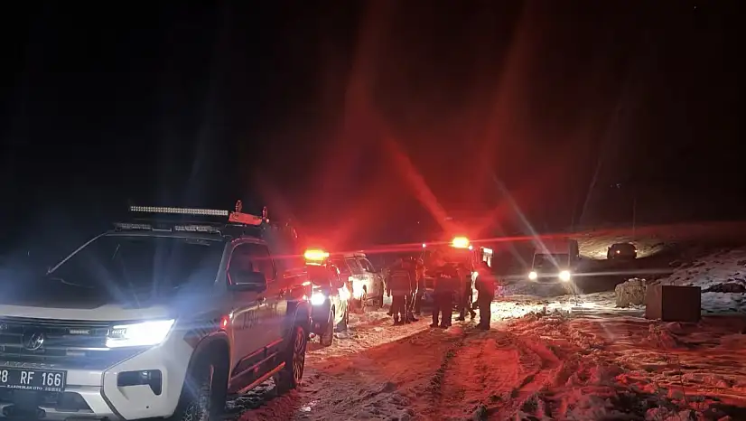 Kayseri'de dağda mahsur kalan 3 işçi kurtarıldı