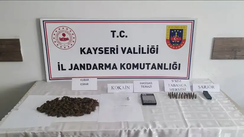 Kayseri'de uyuşturucu operasyonu: İki kişi gözaltında