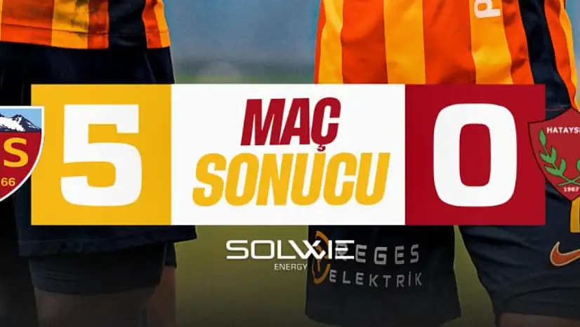 Kayserispor 5-0 galip ayrıldı