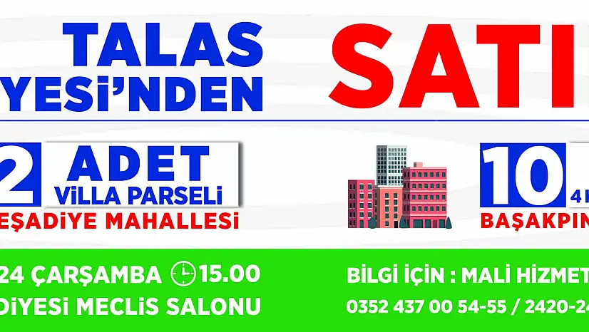 Talas Belediyesi Resmi İlan