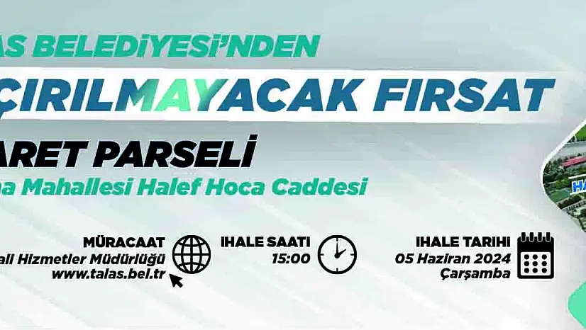 Talas Belediyesi Resmi İlan