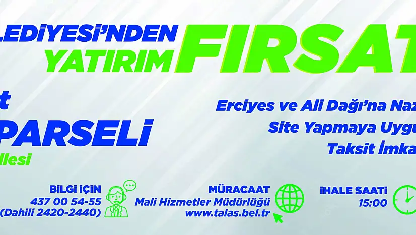 Talas Belediyesi Resmi İlan