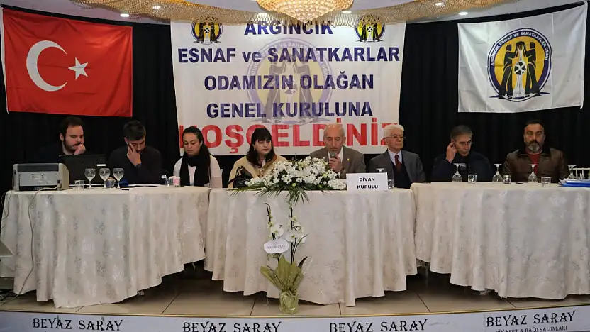 Argıncık Esnaf Odası'nda Akpınar yeniden başkan