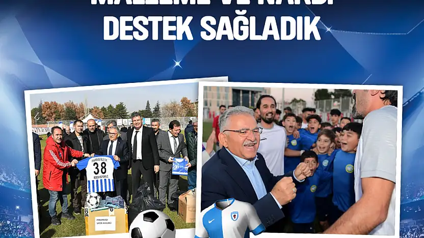 Büyükkılıç'tan amatör spora 5,6 milyon TL destek