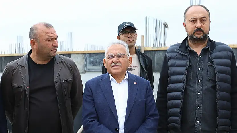 Büyükkılıç'tan Gökkent'teki Okul inşaatına inceleme