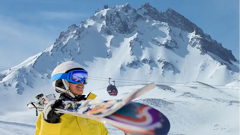 Erciyes'te kış spor festivali heyecanı