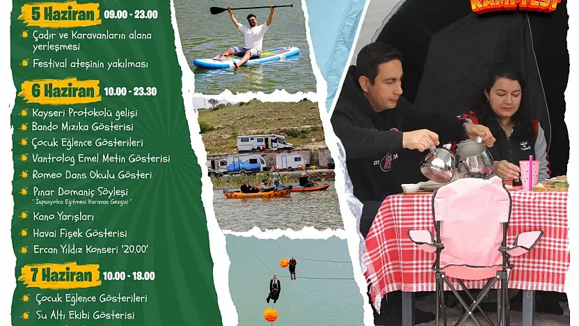 İki İlçede Aynı Tarihlerde Kamp Karavan Festivali Düzenlenecek