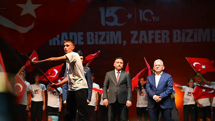 Kayseri'de 15 Temmuz'da Demokrasi Yürüyüşü Düzenlendi