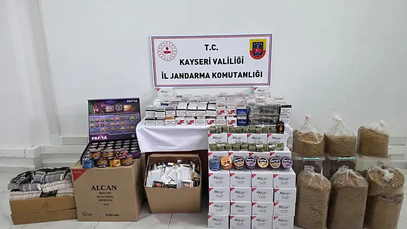 Kayseri'de kaçak sigara operasyonu
