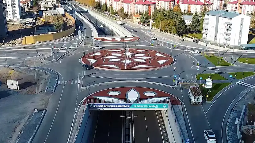 Kayseri'de kavşaklar estetikle buluştu