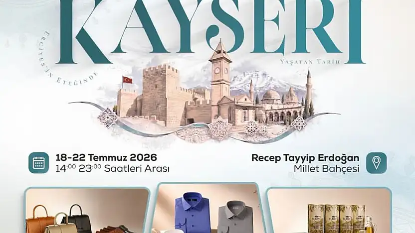Kayseri Millet Bahçesi'nde El Sanatları Fuarı Başlıyor