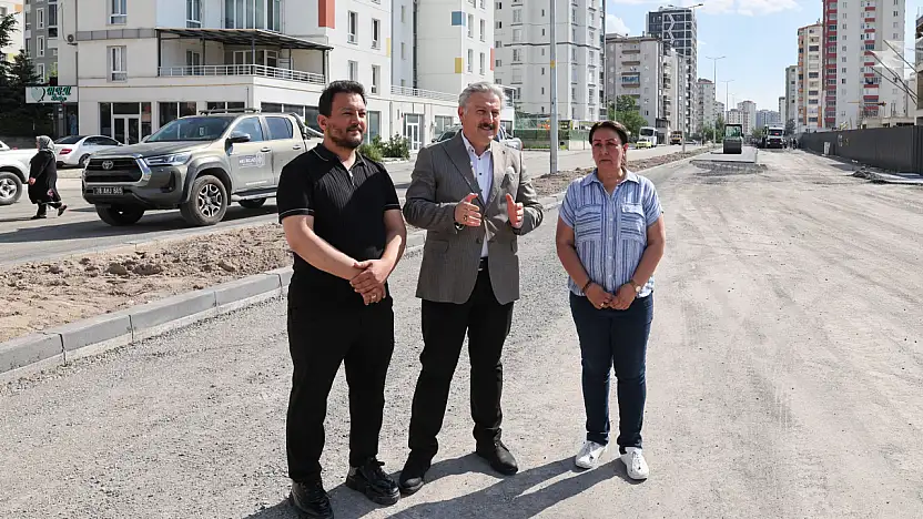 Melikgazi Belediyesi'nden Yıldırım Beyazıt Mahallesi'ne Yeni Yol