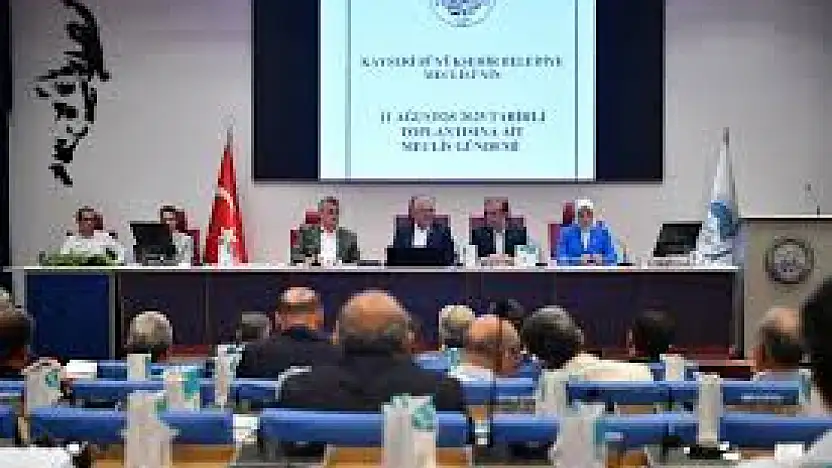 Melikgazi meclisi'nde ruhsatsız iş yerleri gündeme geldi