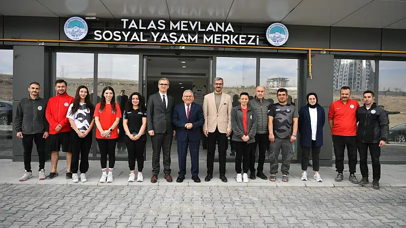 Talas Mevlana sosyal yaşam merkezi hizmete açıldı