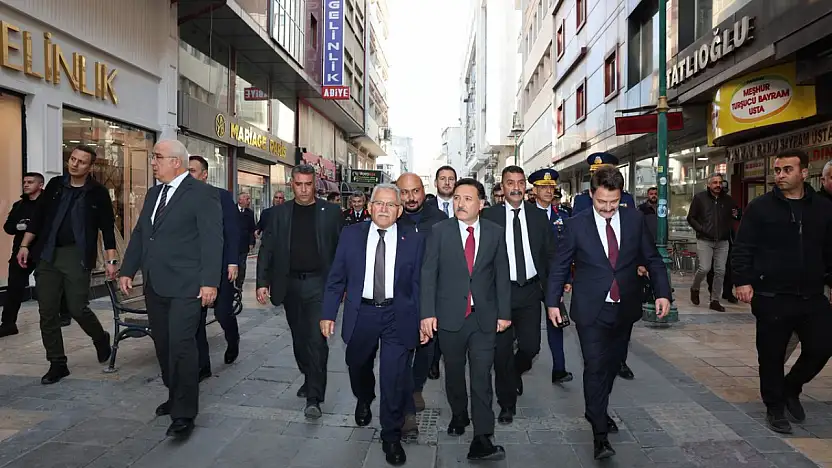 Vali Çiçek ve Başkan Büyükkılıç'tan esnaf ziyareti