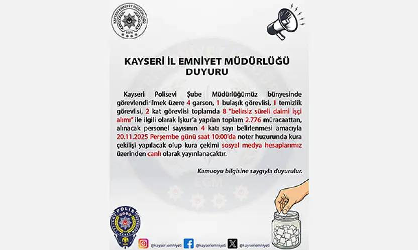 8 işçi alımı Kayseri'nin işsizlik boyutunu ortaya çıkardı