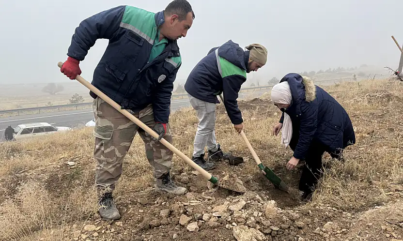 Ağcaşar'da 1200 Fidan Toprakla Buluştu