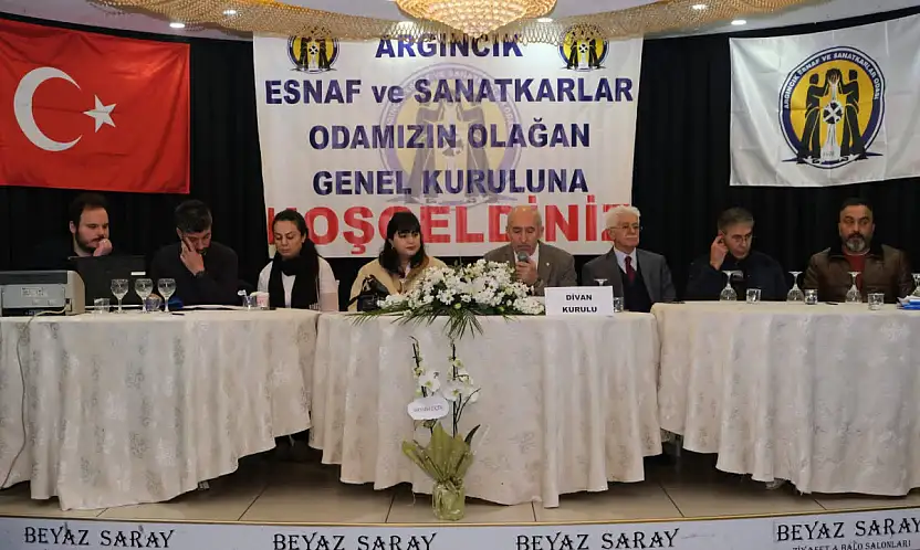 Argıncık Esnaf Odası'nda Akpınar yeniden başkan