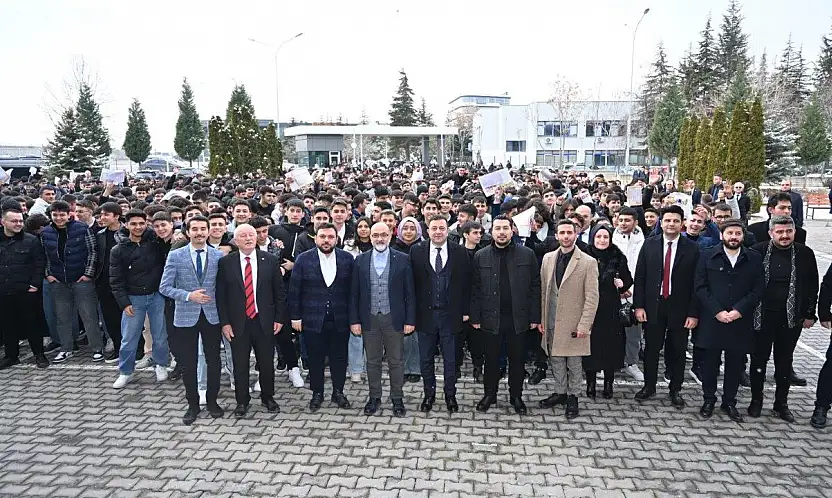 Cıngı OSB'de öğrencilerle buluştu