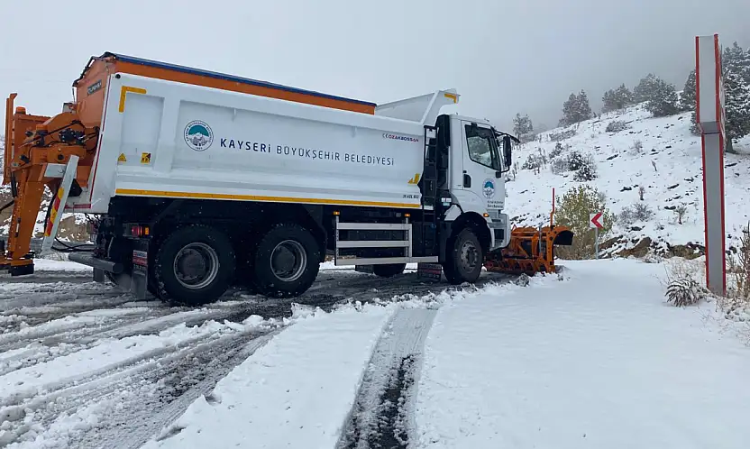 Kayseri'de karla mücadele başladı