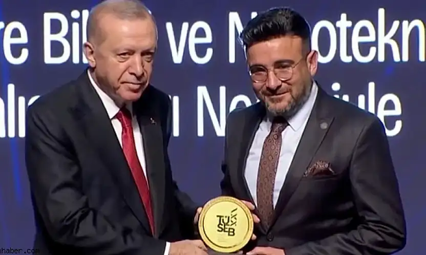 Prof. Dr. Erkan Yılmaz'a Cumhurbaşkanı Erdoğan'dan TÜSEB teşvik ödülü